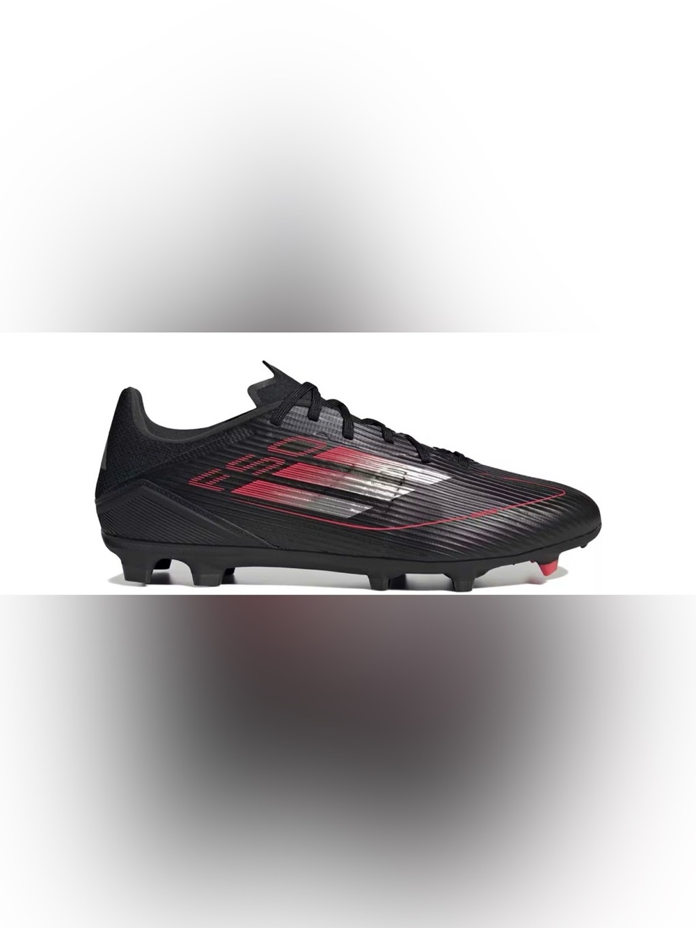 NWOB Adidas Unisex F50 Black Red League Soccer Cleats - Men 10.5 - Women 11.5